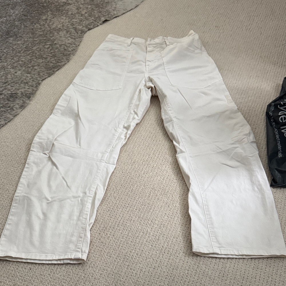 Nili Lotan Women's Cream Ankle Pants